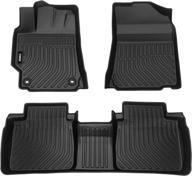 🚗 viwik floor mats for 2012-2017 camry: all weather custom fit liners for 1st and 2nd row front & rear protection logo