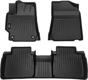 img 4 attached to 🚗 VIWIK Floor Mats for 2012-2017 Camry: All Weather Custom Fit Liners for 1st and 2nd Row Front & Rear Protection