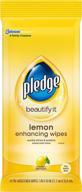 pledge expert care wipes lemon logo