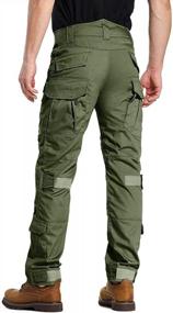 img 3 attached to AKARMY Men's Outdoor Military Tactical Pants: Rip-Stop Camouflage Cargo Work Pants with Multiple Pockets