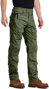 img 4 attached to AKARMY Men's Outdoor Military Tactical Pants: Rip-Stop Camouflage Cargo Work Pants with Multiple Pockets