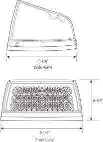 img 1 attached to 🚦 Amber Spyder 77233 Grand General 42-LED Peterbilt Headlight Turn Signal Light with 3 Wires for Front/Park/Turn Functions and Clear Lens