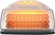 🚦 amber spyder 77233 grand general 42-led peterbilt headlight turn signal light with 3 wires for front/park/turn functions and clear lens logo