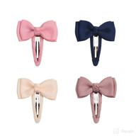 ruyaa 40pcs toddler girls snap bow clips: cute baby hair accessories for pigtails, infants, and barrettes in pairs logo