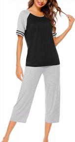 img 2 attached to Women'S Pajama Sets: SWOMOG Two-Piece Nightwear Long Sleeve Sleepwear Lounge Wear