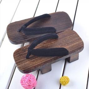 img 2 attached to 👘 Exquisite GK Japanese Traditional Wooden Sandals: Embrace Authentic Japanese Craftsmanship