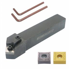 img 4 attached to 3/4 Inch CNC Lathe External Turning Tool Holder MSSNR2020K12 With 2 Indexable Carbide Inserts SNMG431 For Turning Yellow-Processed Steel And Fuchsia-Processed Stainless Steel