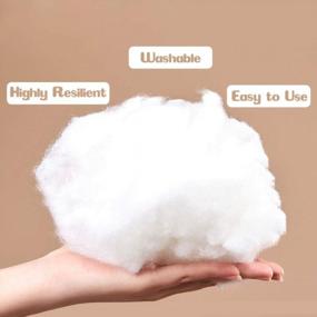 img 2 attached to Premium 250G Polyester Fiberfill For Home Decor And DIY Projects - Recycled And High Resilience Fluffy Stuffing For Pillows, Dolls, And More!