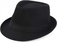 stylish unisex trilby fedora hat from melesh for timeless fashion logo
