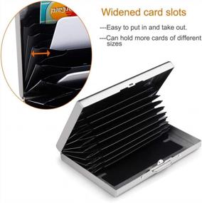 img 1 attached to Stylish RFID Metal Credit Card Holder With Gift Box - Protect Your Cards In Style