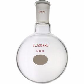 img 1 attached to Laboy Glass 500ML Single Neck Round Bottom Boiling Flask Heavy Wall With 24/40 Joint Heating Reaction Receiving Flask Organic Chemistry Lab Glassware