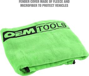 img 3 attached to 🔧 OEMTOOLS 24899 Green Soft Fleece Automotive Fender Cover Work Mat - Padded Mechanic Accessories for Fender Protection & Work Pad