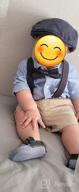 img 1 attached to Stylish JAIFEI Toddler Kids 4 Clips Adjustable Suspenders and Matching Bow Tie Set – Trendy Accessories for Little Ones! review by David Sidman