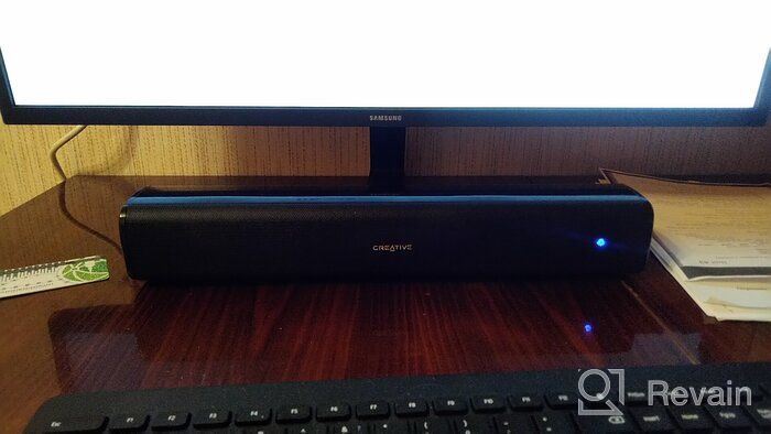 img 1 attached to Creative Stage Air: Portable & Compact USB-Powered Soundbar with Big Bass, Bluetooth, AUX-in & 6-Hour Battery Life review by Hayden Iskandar ᠌