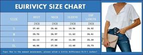 img 1 attached to Eurivicy Women'S Short Sleeve Henley Tee Half Snap Button Down V Neck T Shirts Tops With Pocket