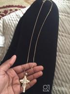 img 1 attached to FC Jory Rose & Rhodium Plated CZ Cross Pendant Necklace - Enhanced SEO review by Kyam Deriphonse
