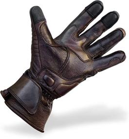 img 2 attached to Premium Motorcycle Comfortable Protection Gauntlet Motorcycle & Powersports better for Protective Gear