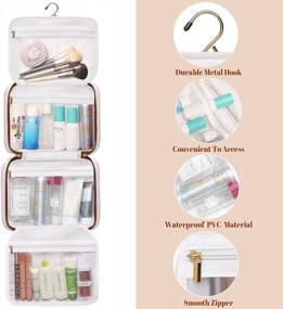 img 1 attached to Organize Your Essentials With Our Hanging Travel Toiletry Bag - Perfect For Women'S Travel Needs!