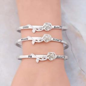 img 3 attached to Cherish Sisterhood With HOLLP Rose Bracelet - Perfect Friendship Gift For Best Friends