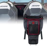 🔴 xprite utv rzr center seat storage bag for polaris razor 570 800 s 900 1000 xp turbo (2008-2021) | water resistant zippers | offroad cab pack pocket - red логотип