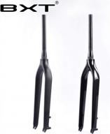 29er carbon mountain bike fork, bxt super light 9mm tapered bicycle disc brake 3k glossy fork for mtb parts logo