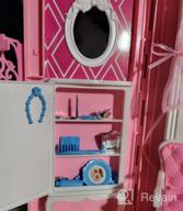 img 1 attached to DeAO Doll House Backpack For 3-8 Year Olds: Portable Toy House Furniture Set For Toddler Girls! review by Dorian Bharadwaj