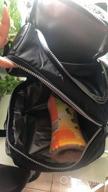 img 1 attached to Opux Insulated Dual Compartment Lunch Bag For Men, Women Double Deck Reusable Lunch Box Cooler With Shoulder Strap, Leakproof Liner Medium Lunch Pail For School, Work, Office (Charcoal Gray) review by Nancy Bryant