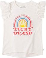 lucky brand girls sleeve fashion girls' clothing via tops, tees & blouses логотип