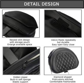 img 1 attached to 🏍️ Enhance Your Riding Comfort with the Diamond Plug-In Driver Backrest Pad for Indian Chief Motorcycles (Type C) - 2014-2022 Models