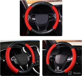 img 2 attached to Tioneger Steering Wheel Cover For Men Women