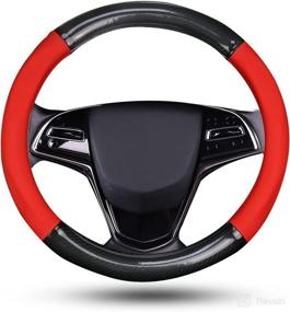 img 4 attached to Tioneger Steering Wheel Cover For Men Women