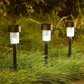 img 3 attached to 12 Pcs Solar Pathway Lights: Illuminate Your Lawn, Patio, Yard & Garden!