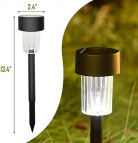 img 1 attached to 12 Pcs Solar Pathway Lights: Illuminate Your Lawn, Patio, Yard & Garden!