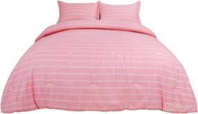 img 4 attached to PiccoCasa Comforter Alternative Lightweight All Season Bedding made as Comforters & Sets