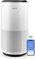 🌬️ levoit air purifiers for home large room with smart wifi, h13 true hepa filter, pm2.5 monitor, and alexa control - removes 99.97% of particles, allergens, smoke, dust - auto mode, white logo