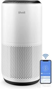 img 4 attached to 🌬️ LEVOIT Air Purifiers for Home Large Room with Smart WiFi, H13 True HEPA Filter, PM2.5 Monitor, and Alexa Control - Removes 99.97% of Particles, Allergens, Smoke, Dust - Auto Mode, White