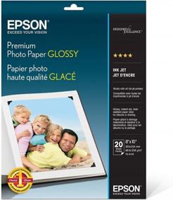 img 2 attached to Get Stunning Prints With Epson Premium Photo Paper GLOSSY (8X10 Inches, 20 Sheets) (S041465),White