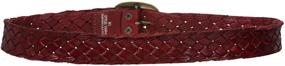 img 1 attached to Stylish Women's Braided Woven Tanned Leather Accessories at Belts