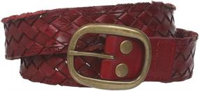 img 3 attached to Stylish Women's Braided Woven Tanned Leather Accessories at Belts