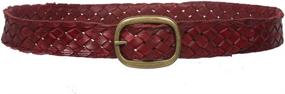 img 2 attached to Stylish Women's Braided Woven Tanned Leather Accessories at Belts