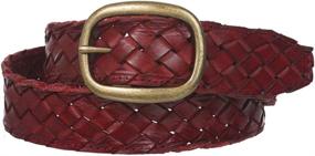 img 4 attached to Stylish Women's Braided Woven Tanned Leather Accessories at Belts