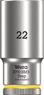 🔧 wera 05004544001 8790 hmb deep 3/8" socket, 22 x 64 mm: high performance tool for professional use логотип