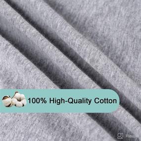 img 1 attached to 👶 Premium 100% Cotton Soft Pack and Play Sheets - Fitted 2 Pack Mini Crib Sheets for Pack n Play - 27x39 Inch Play Yard Sheets - Breathable Playpen Sheets in Gray and White - Boys and Girls