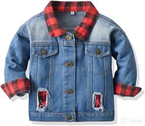 img 4 attached to Jackets Toddler Button Outerwear Months Apparel & Accessories Baby Boys