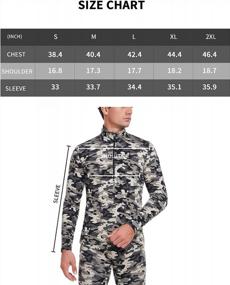 img 1 attached to 🧥 Stay Cozy and Camouflaged: Fleece Stretch Layers Crewneck for Men's Clothing!