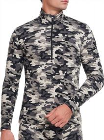 img 3 attached to 🧥 Stay Cozy and Camouflaged: Fleece Stretch Layers Crewneck for Men's Clothing!