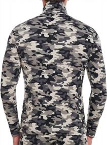 img 2 attached to 🧥 Stay Cozy and Camouflaged: Fleece Stretch Layers Crewneck for Men's Clothing!