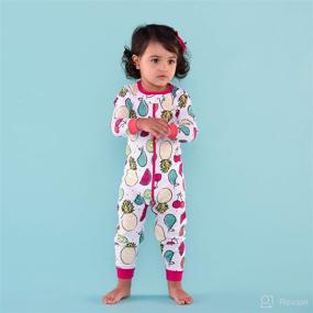 img 2 attached to 👶 Lamaze Organic Baby Girls' Footless Zipper Stretchie Sleepwear - One Piece