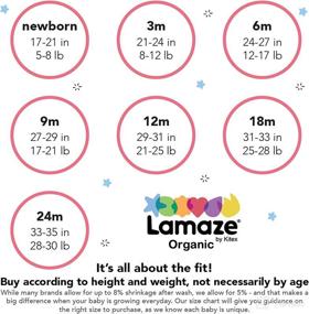 img 1 attached to 👶 Lamaze Organic Baby Girls' Footless Zipper Stretchie Sleepwear - One Piece