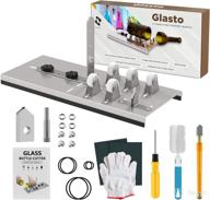 🔪 chefore glass bottle cutter set: create stunning bottle art safely with precision cut and comfortable grip - includes safety gloves logo